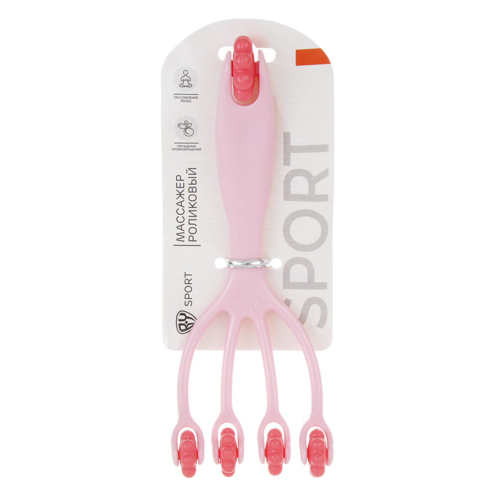 Массажер тм BY SPORT, 18,5х7,5см, TPR, PP, арт.№ 192-119