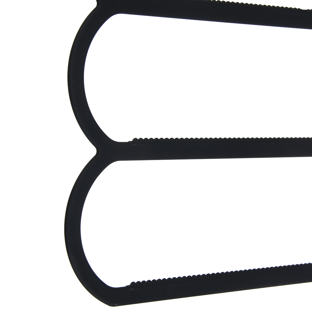 VETTA Вешалка-органайзер, 3 уровня, 36х40.5х0.6 см, пластик с покрытием Soft-touch, черная, арт.№ 456-143