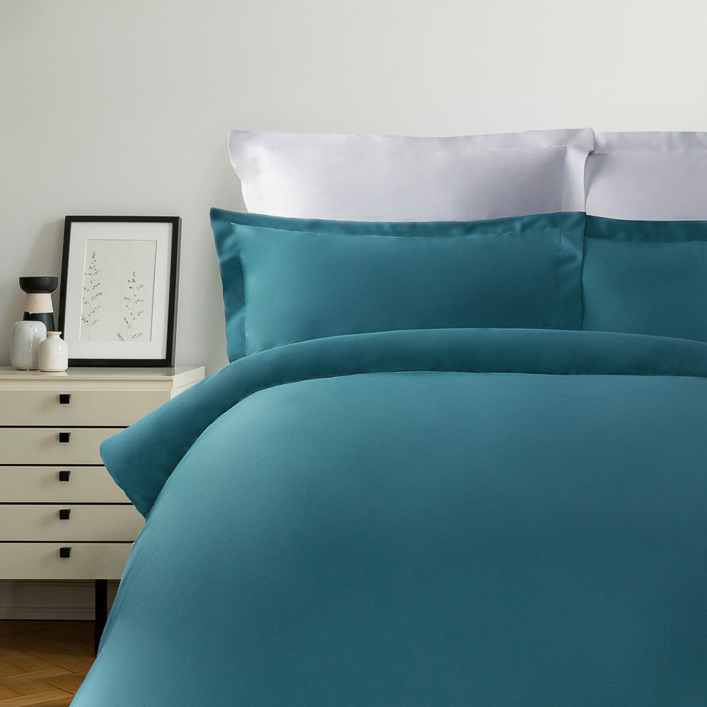 BY COLLECTION Простыня 220х240см, 100% хлопок, бирюзовый, арт.№ 432-197