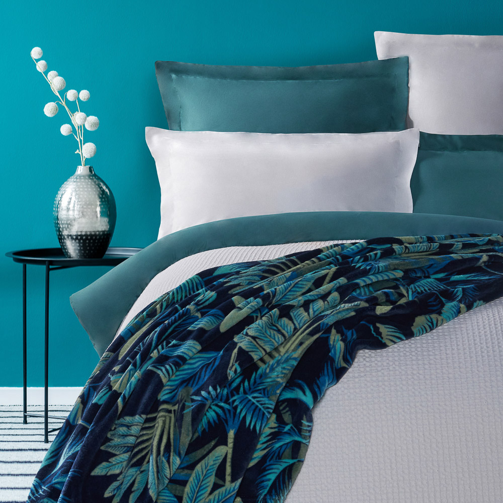 BY COLLECTION Простыня 220х240см, 100% хлопок, бирюзовый, арт.№ 432-197