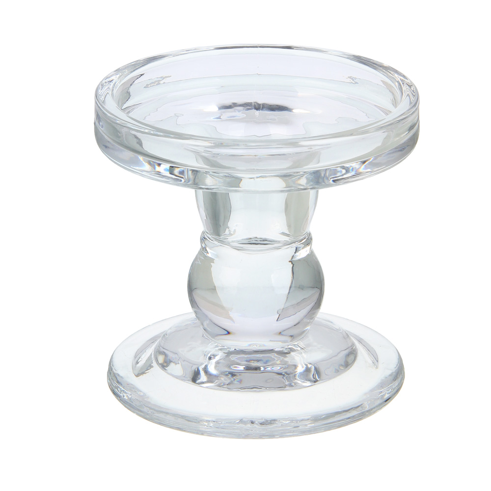 Подсвечник тм LADECOR "Креманка" стеклянный, 8,5x8,5x8,5 см, арт.№ 477-257