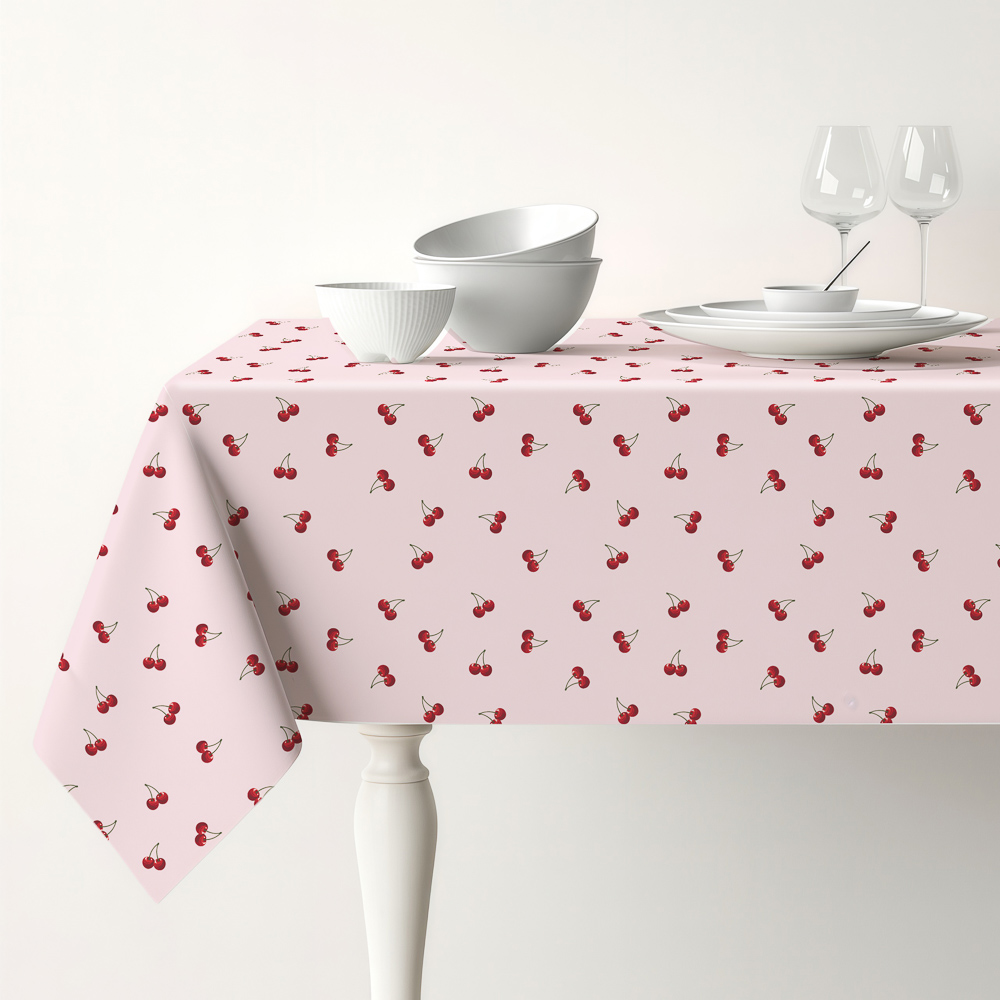 Скатерть текстильная тм PROVANCE Черри 140х180см, 100% полиэстер, арт.№ 435-196