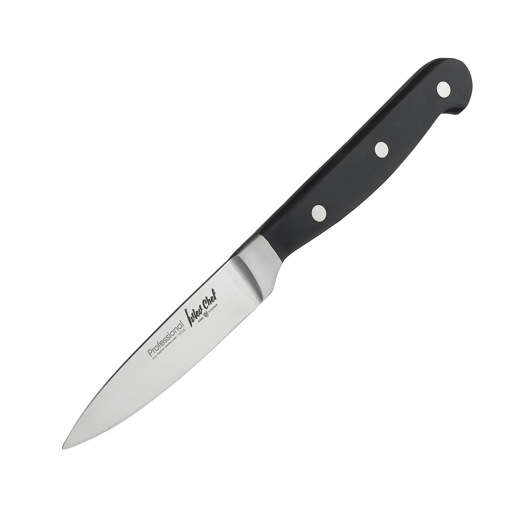 Ivlev Chef Profi Нож кухонный овощной 9см с прямым лезвием, кованый, нерж.сталь 5Cr15, арт.№ 803-001