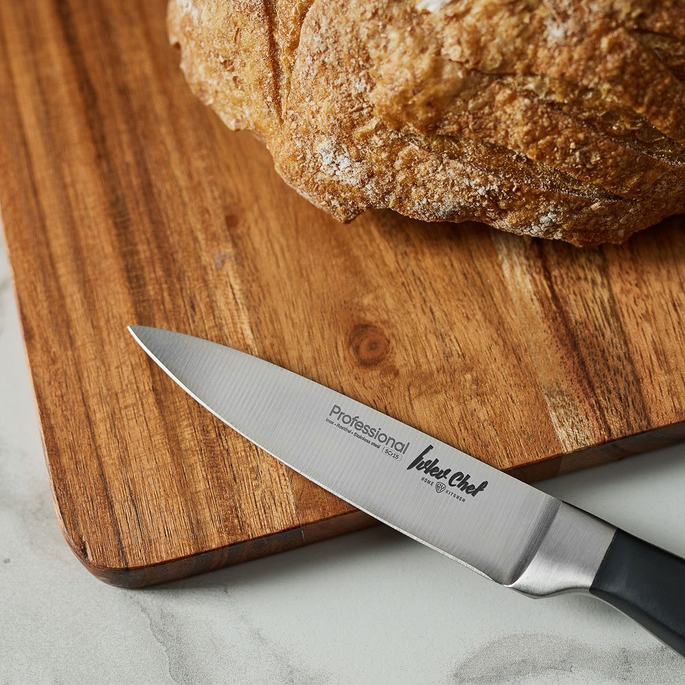Ivlev Chef Profi Нож кухонный овощной 9см с прямым лезвием, кованый, нерж.сталь 5Cr15, арт.№ 803-001