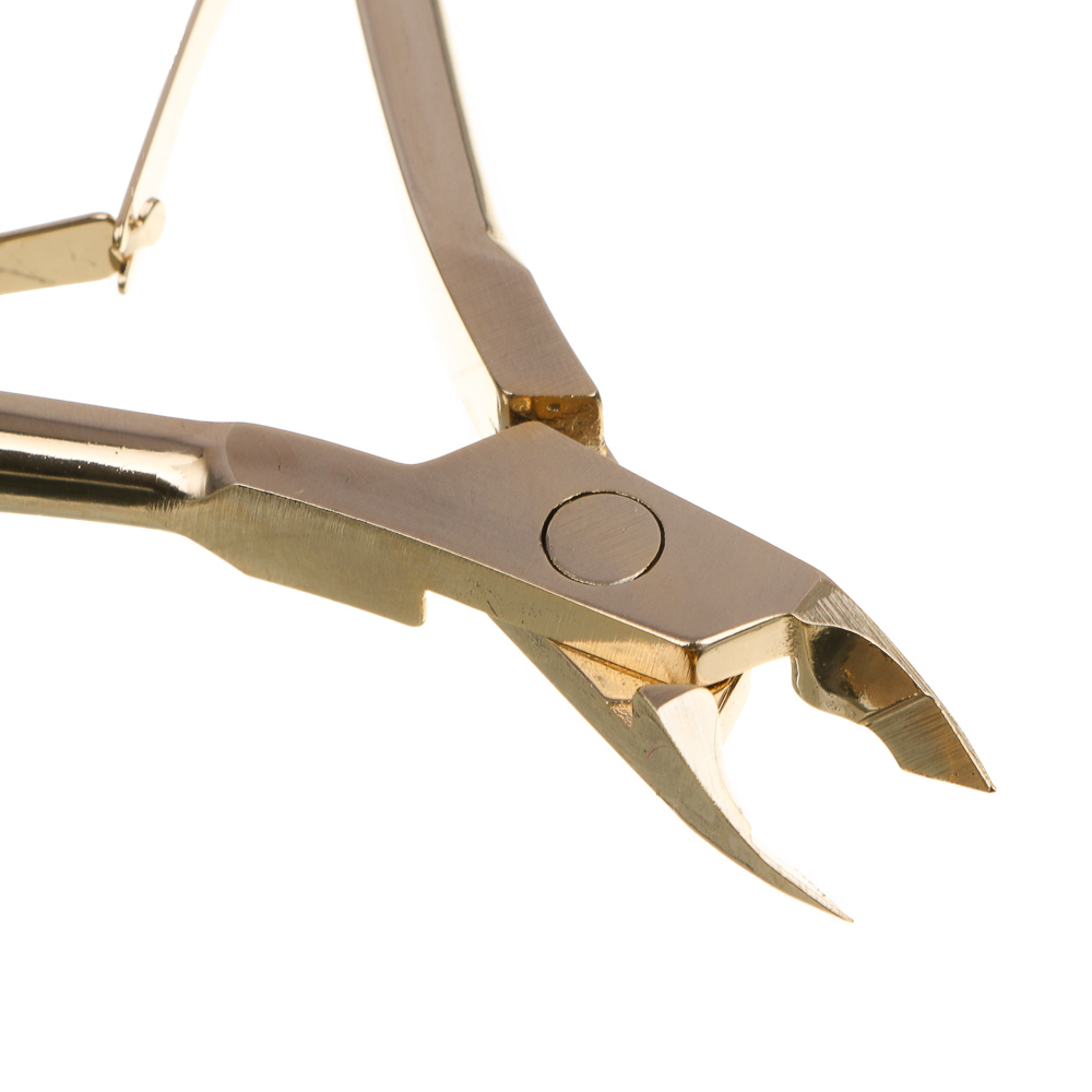 ЮНИLOOK Кусачки для кутикулы "ULTRA" 11 см, длина лезвий - 6 мм, цвет золото, сталь, арт.№ 305-454