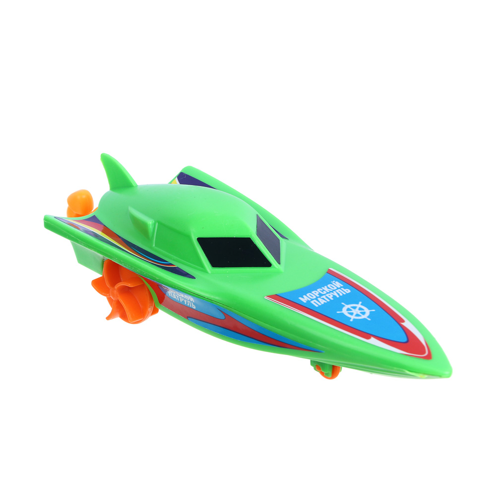 ИГРОЛЕНД Катер заводной с мотором на воде, PP, 21х5х7см, арт.№ 199-041