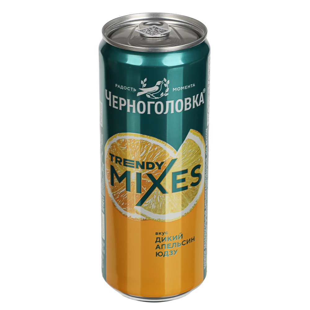 Напиток безалкогольный Черноголовка Mixes со вкусом дикого апельсина и юдзу 0,33 л ж/б, ПАК 12шт., арт.№ 209-015