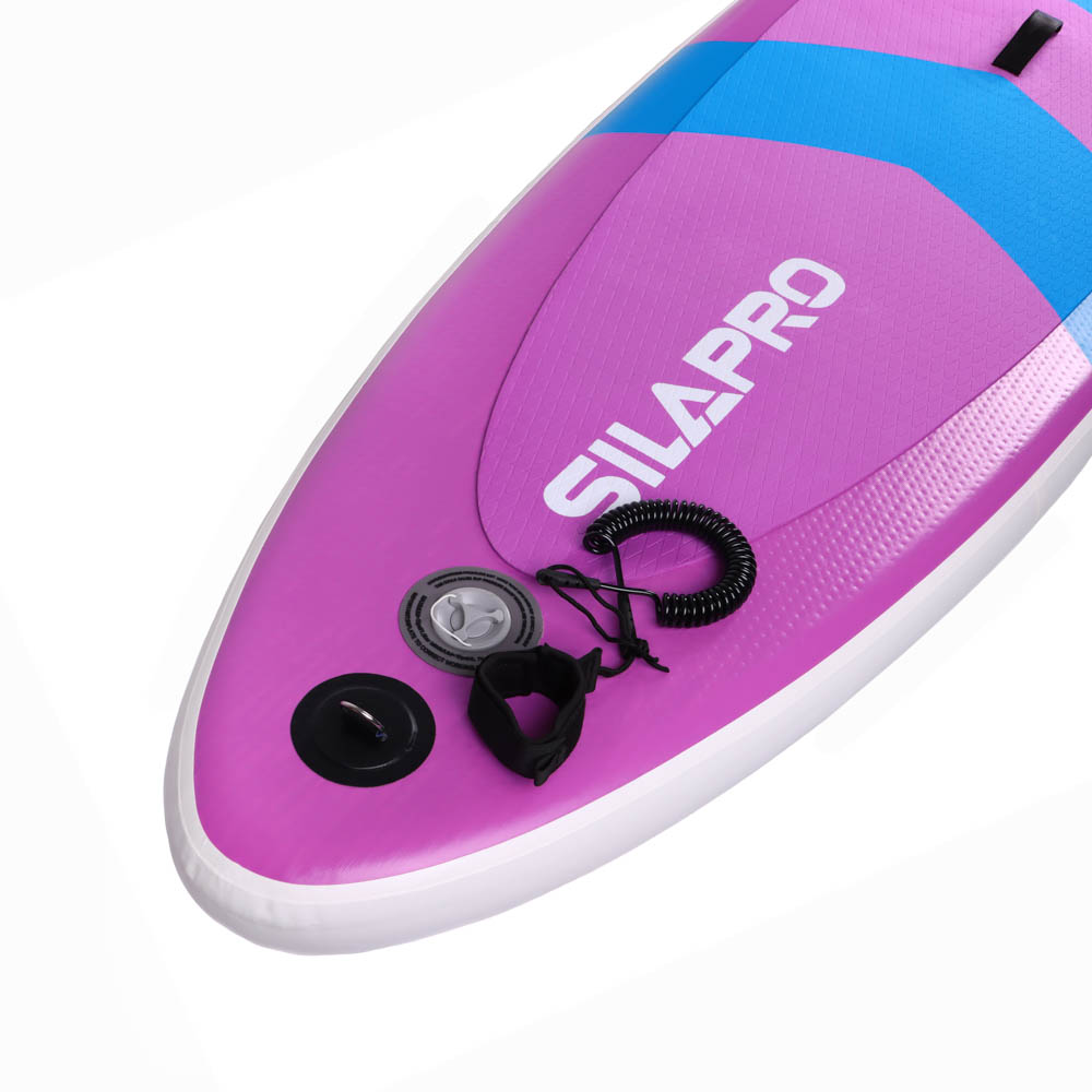 SILAPRO Доска SUP 305x76x10см, 6 пр(насос, мешок, веревка, весло, плавник, ремкомплект) полипропилен, EVA, PVC, арт.№ 130-034