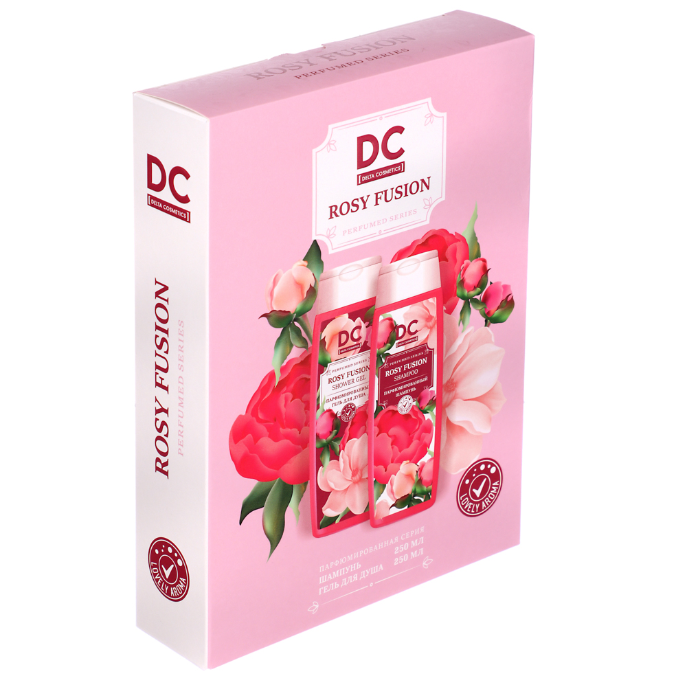 Подарочный набор женский DC LILAС FANCY/ROSY FUSION:Гель для душа,250мл+Шампунь,250мл, арт.№ 937-148