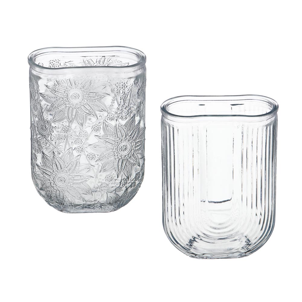 Ваза стеклянная, 13х6х18 см, 2 дизайна — купить в МПР Ваза стеклянная, 13х6х18 см, 2 дизайна, арт.№ 502-202