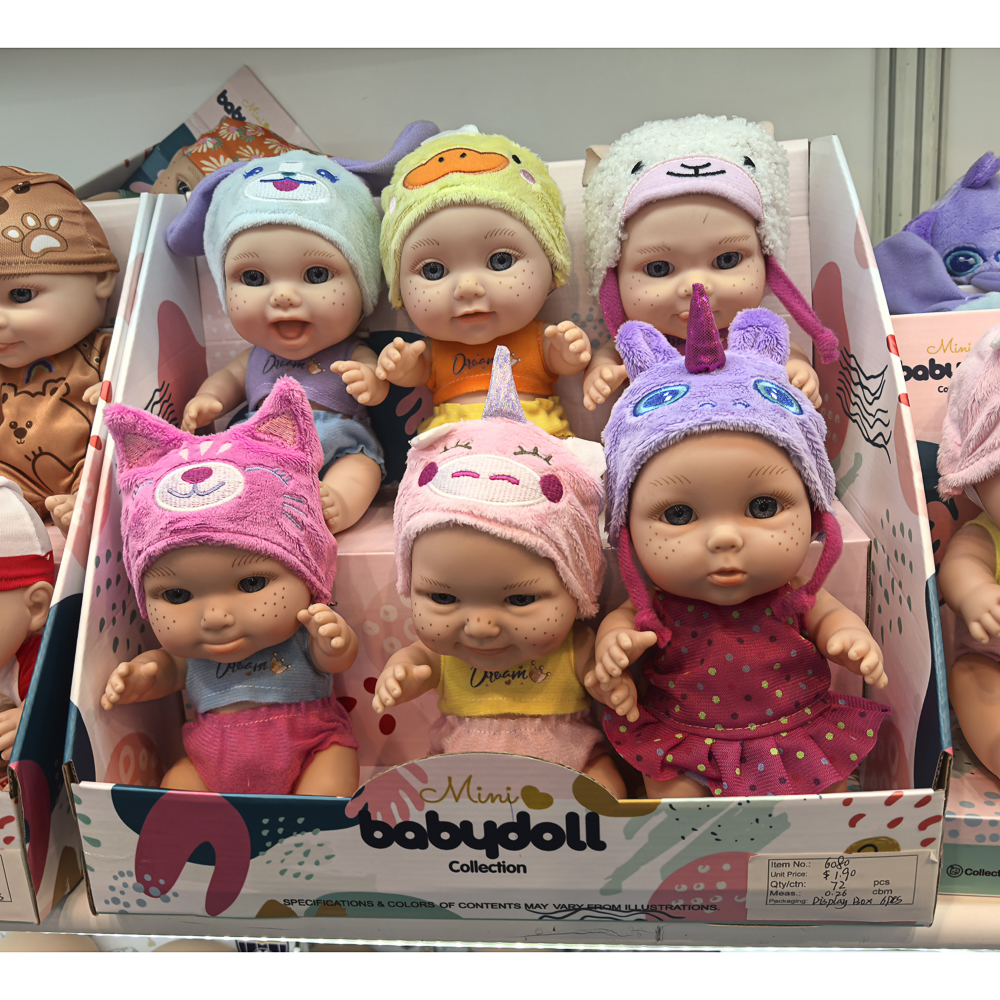 Пупс 22 см, в шапочке, PVC, Н2, тм ИГРОЛЕНД, 3+, арт.№ 436-194