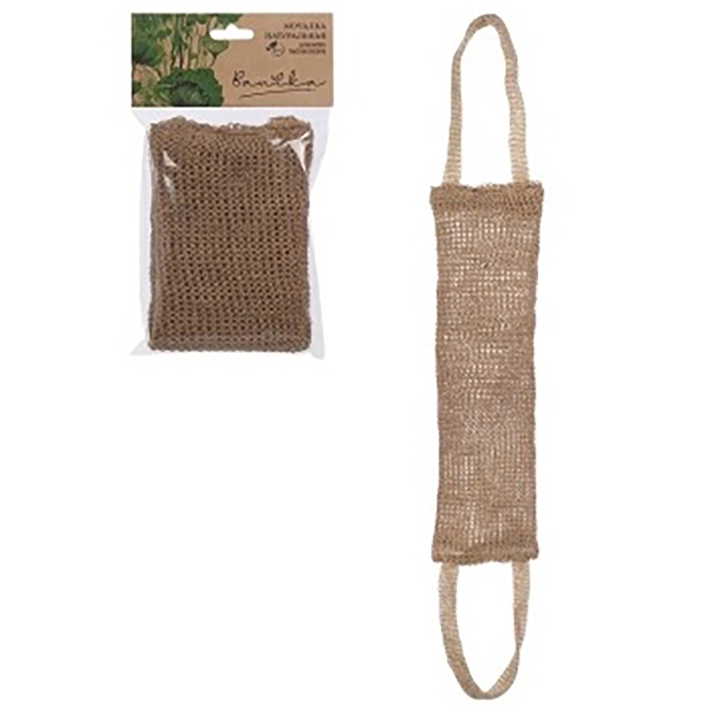 Мочалка "Длинная", джут, 38х11см, арт.№ 361-160