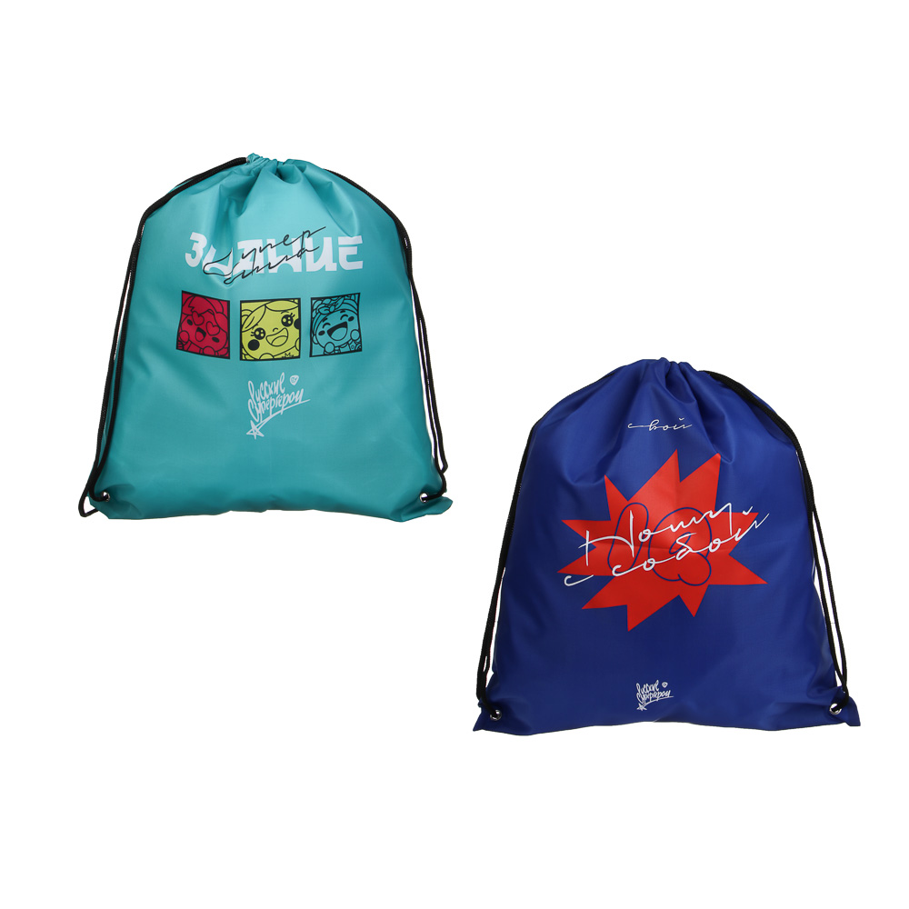 Мешок д/смен. обуви на завяз. BY Русские Супергерои "Яркий День" 40x47см, плот.полиэстер, 2 диз., арт.№ 801-119