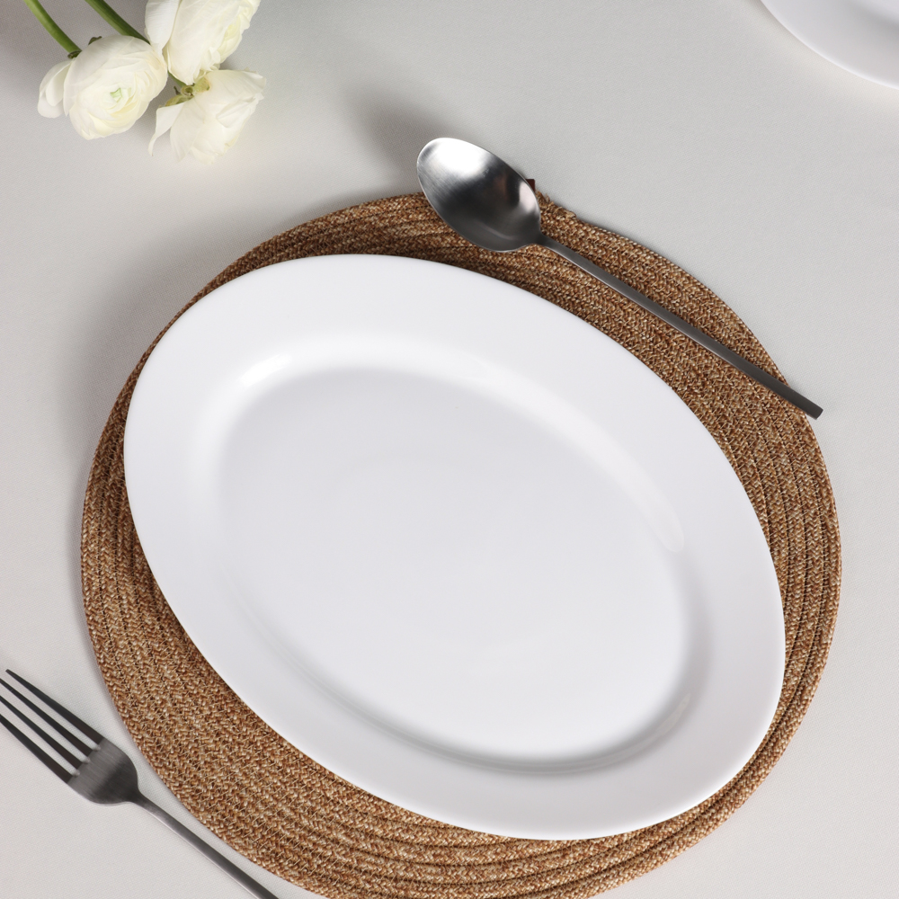 MILLIMI Белана Блюдо овальное, опаловое стекло, 30,5см, арт.№ 818-065