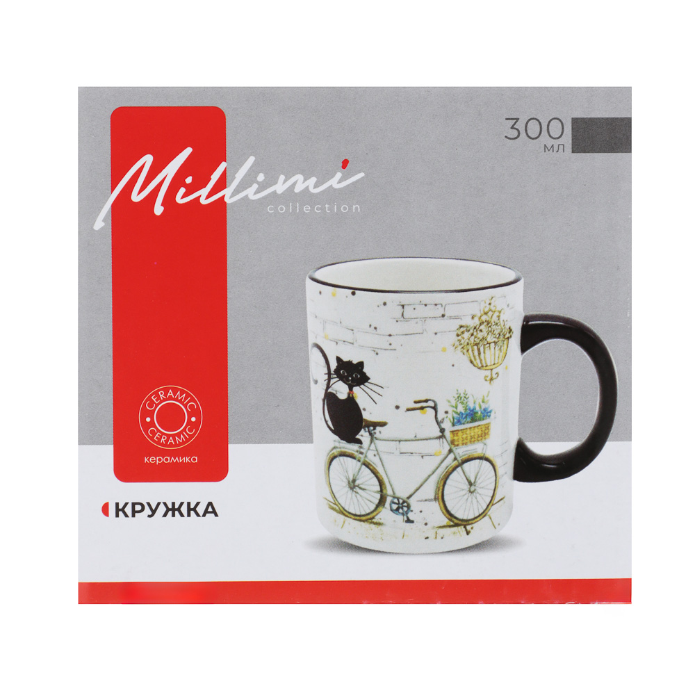 MILLIMI Котейка Кружка, 300мл, керамика, арт.№ 824-127