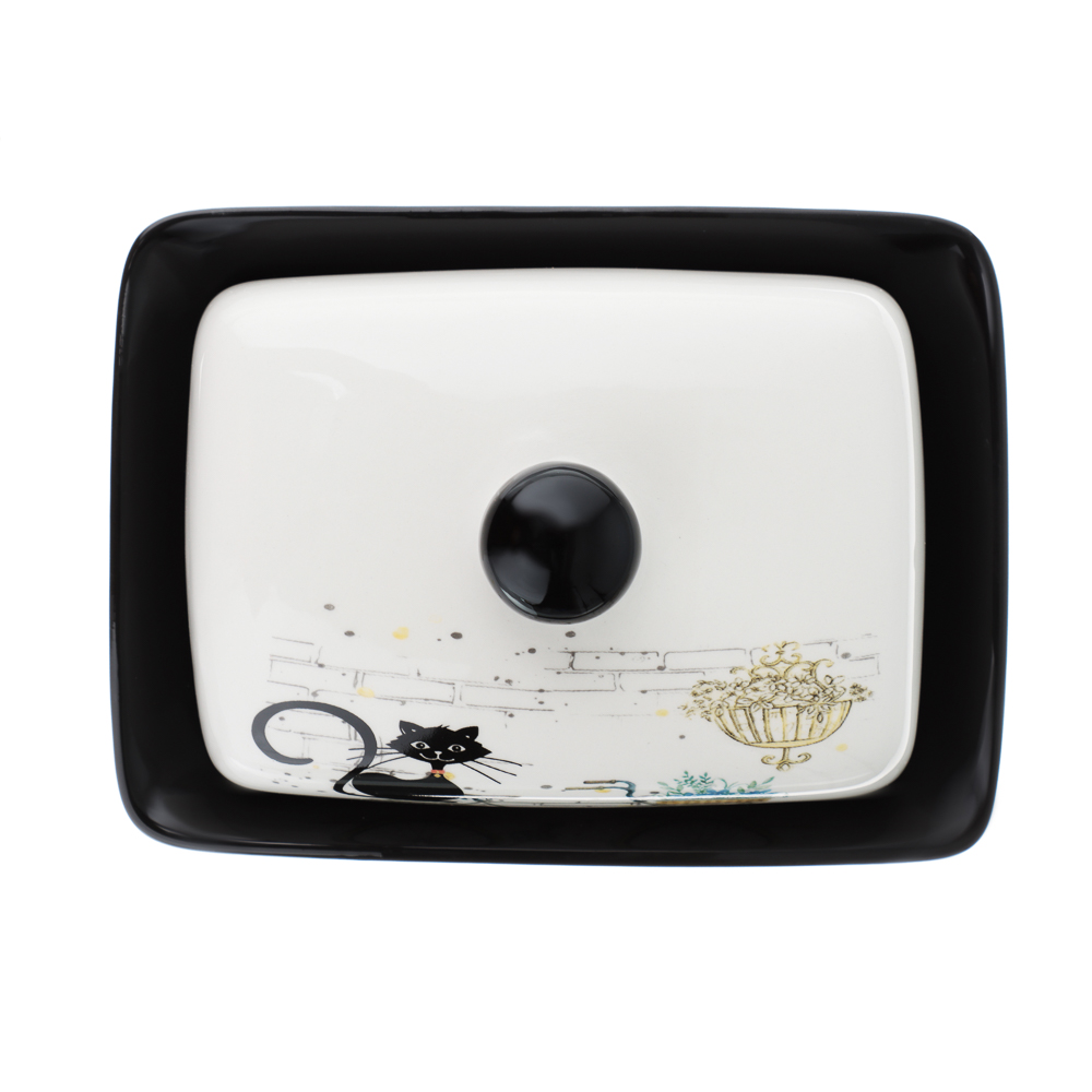 MILLIMI Котейка Масленка, 17х12x8см, керамика, арт.№ 824-128