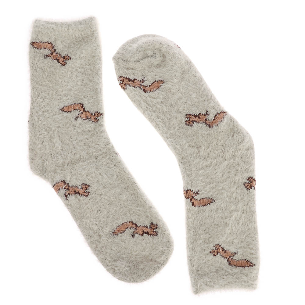 Носки женские классические с имитацией норки, тм RS, 96% п/э, 4% спандекс, р. 36-39, RSQ4, арт.№ 019-510