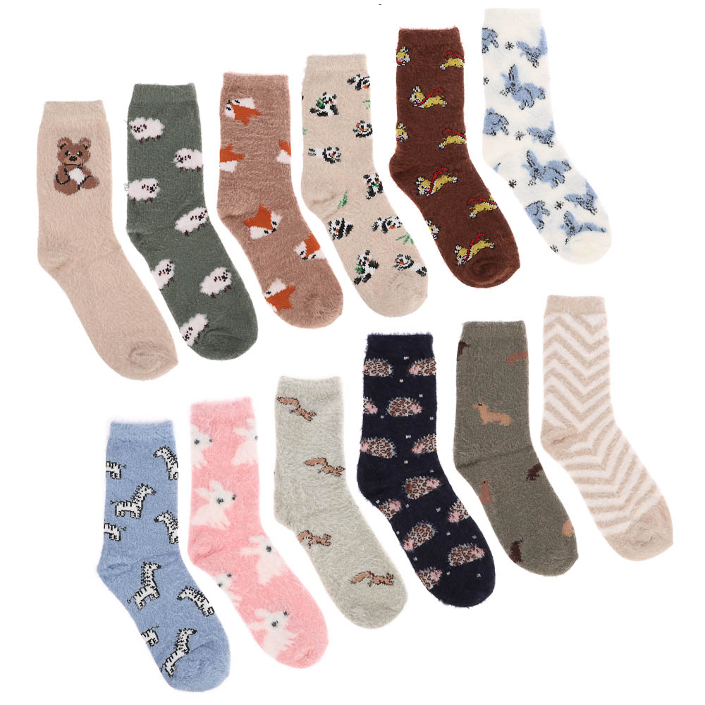 Носки женские классические с имитацией норки, тм RS, 96% п/э, 4% спандекс, р. 36-39, RSQ4, арт.№ 019-510