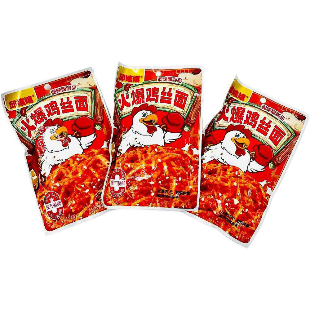 Мясо соевое Qiu Niangniang со вкусом острой курицы, 23.2 г., арт.№ 347-569