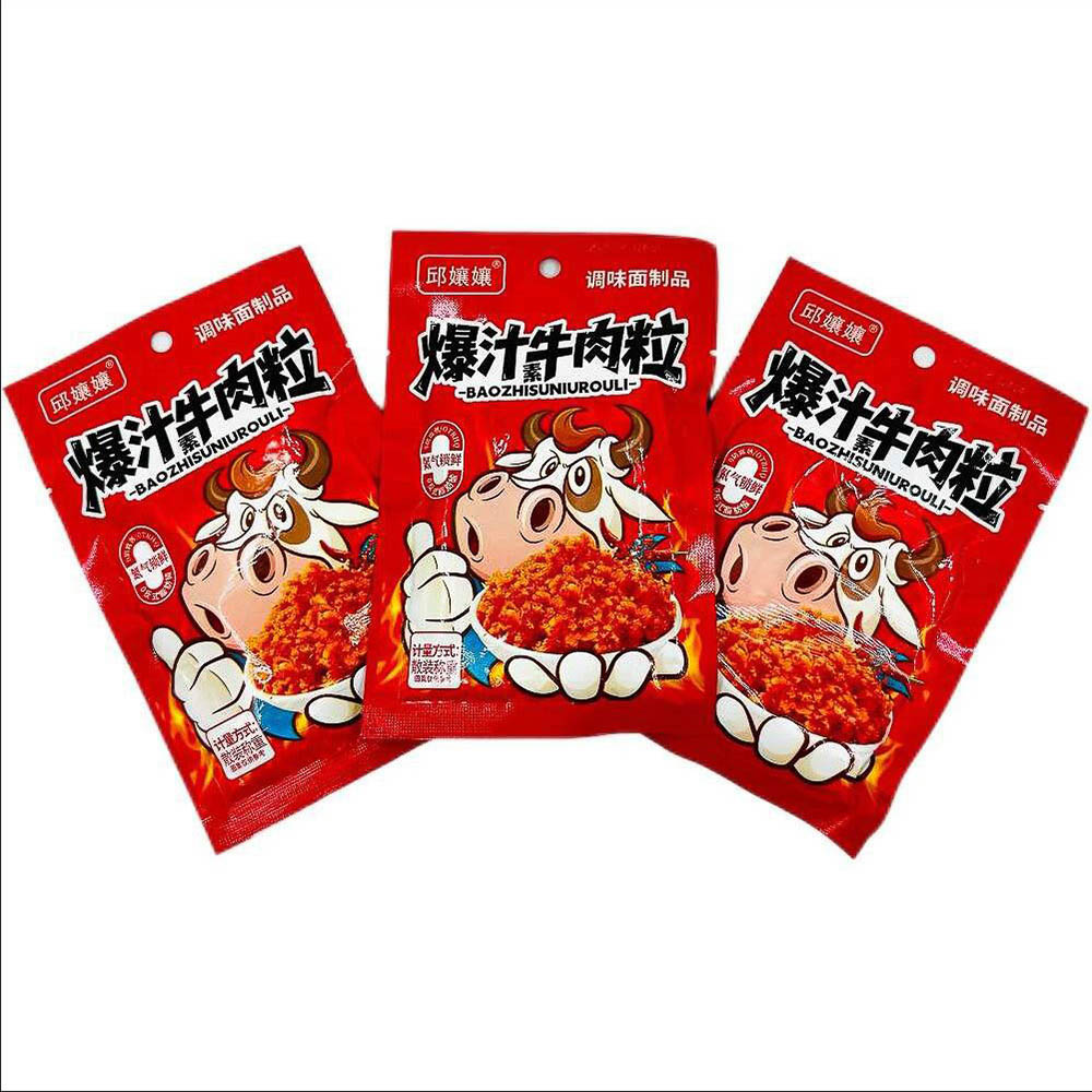 Мясо соевое Qiu Niangniang Q со вкусом говядины, 24 г., арт.№ 347-571