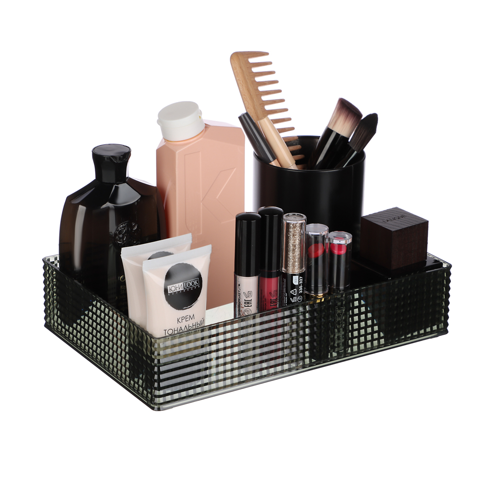 VETTA Органайзер для ванной комнаты, пластик, 25x16,5x5,5 см, арт.№ 478-219