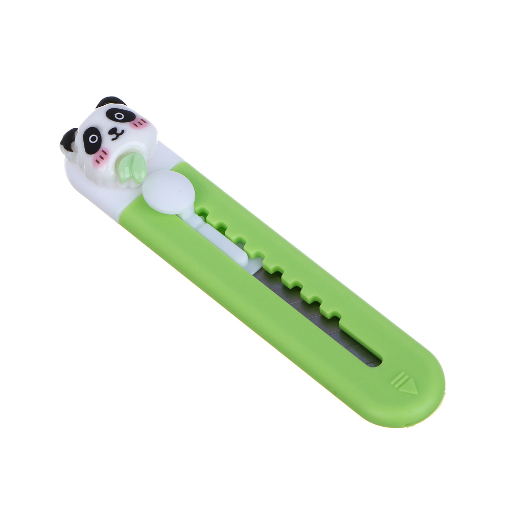 Нож канцелярский с фигуркой в форме панды, 9,3х1,8х1,5см, 2 дизайна, арт.№ 607-071