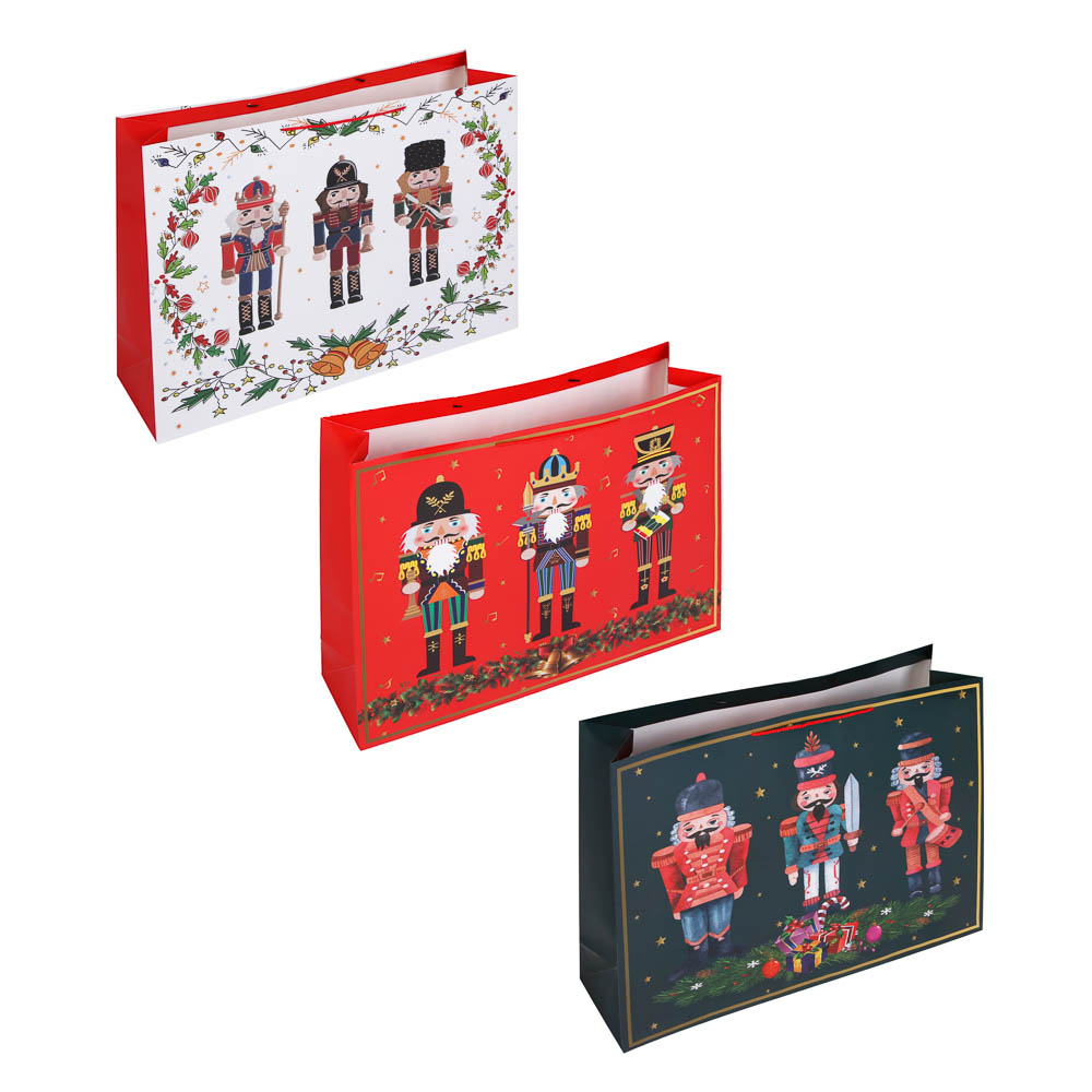 Пакет тм СНОУ БУМ подарочный, 72x51x18см, бумага, арт.19, 3 дизайна, арт.№ 507-397