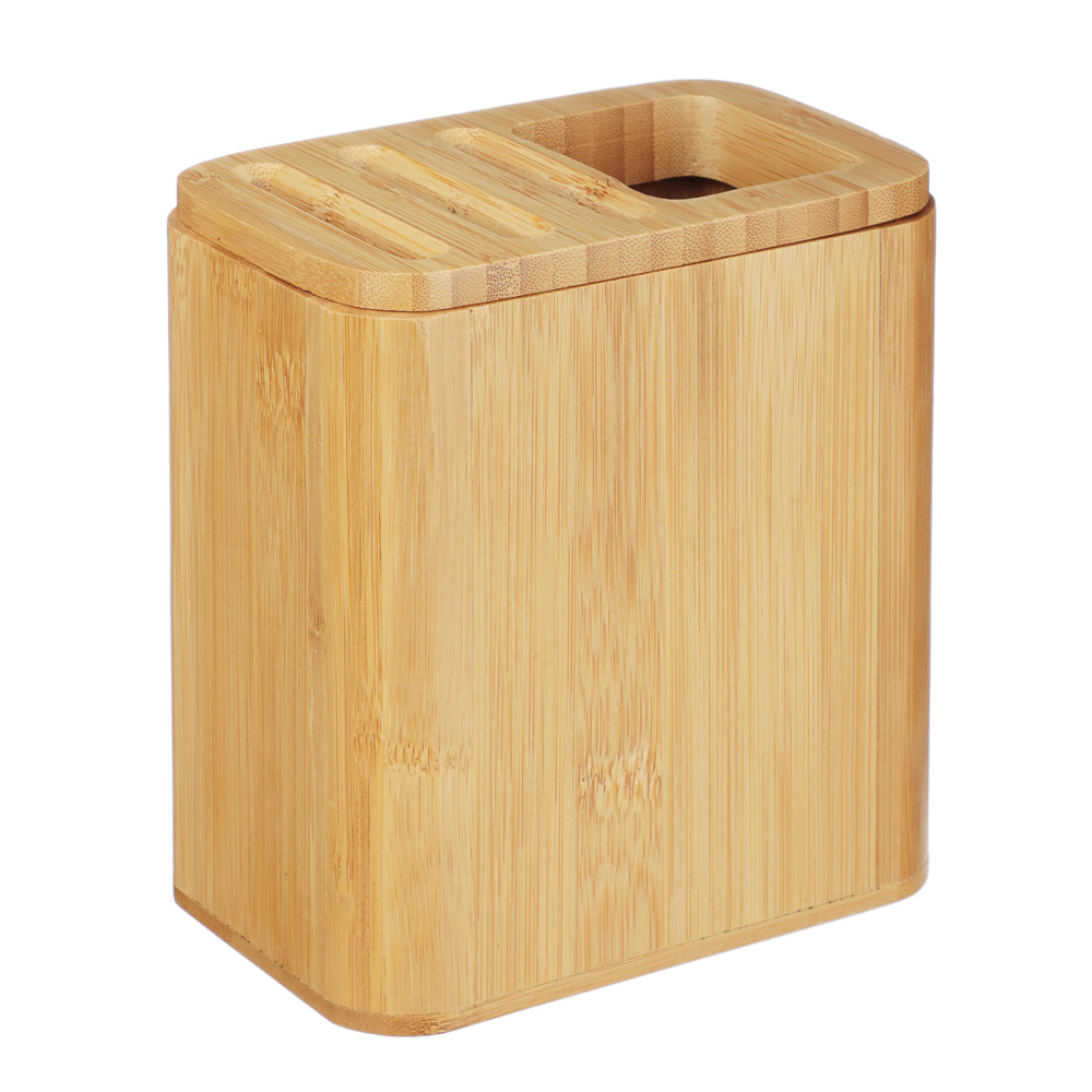 SATOSHI Подставка для ножей и кухонных принадлежностей, бамбук, 15х10х16.6см, арт.№ 883-552