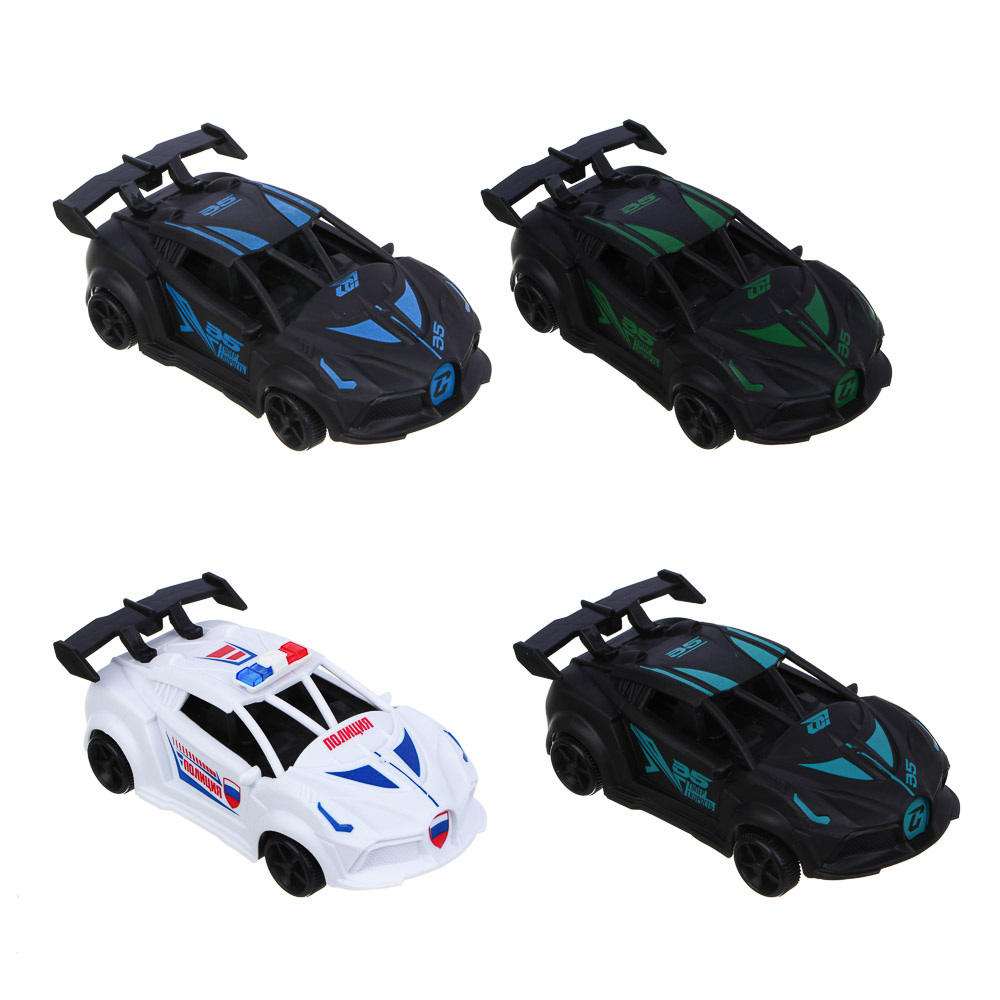 ИГРОЛЕНД Машина "Супергонка" на радиоуправлении, 2-канальный пульт, PP, 4хАА, 7,3x4x18,3 см, 4 диз, арт.№ 293-228