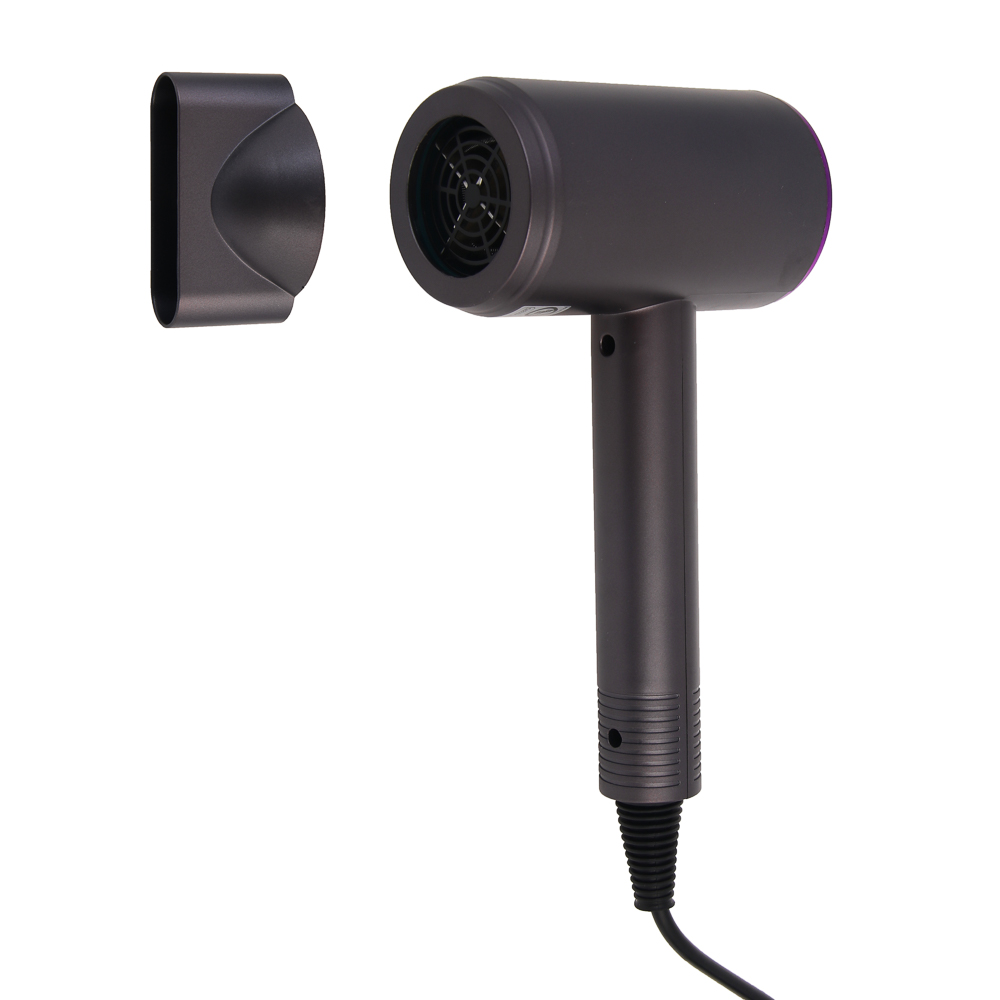 LEBEN Фен для волос, 1200 Вт, 2 скорости, серый, концентратор, арт.№ 259-229