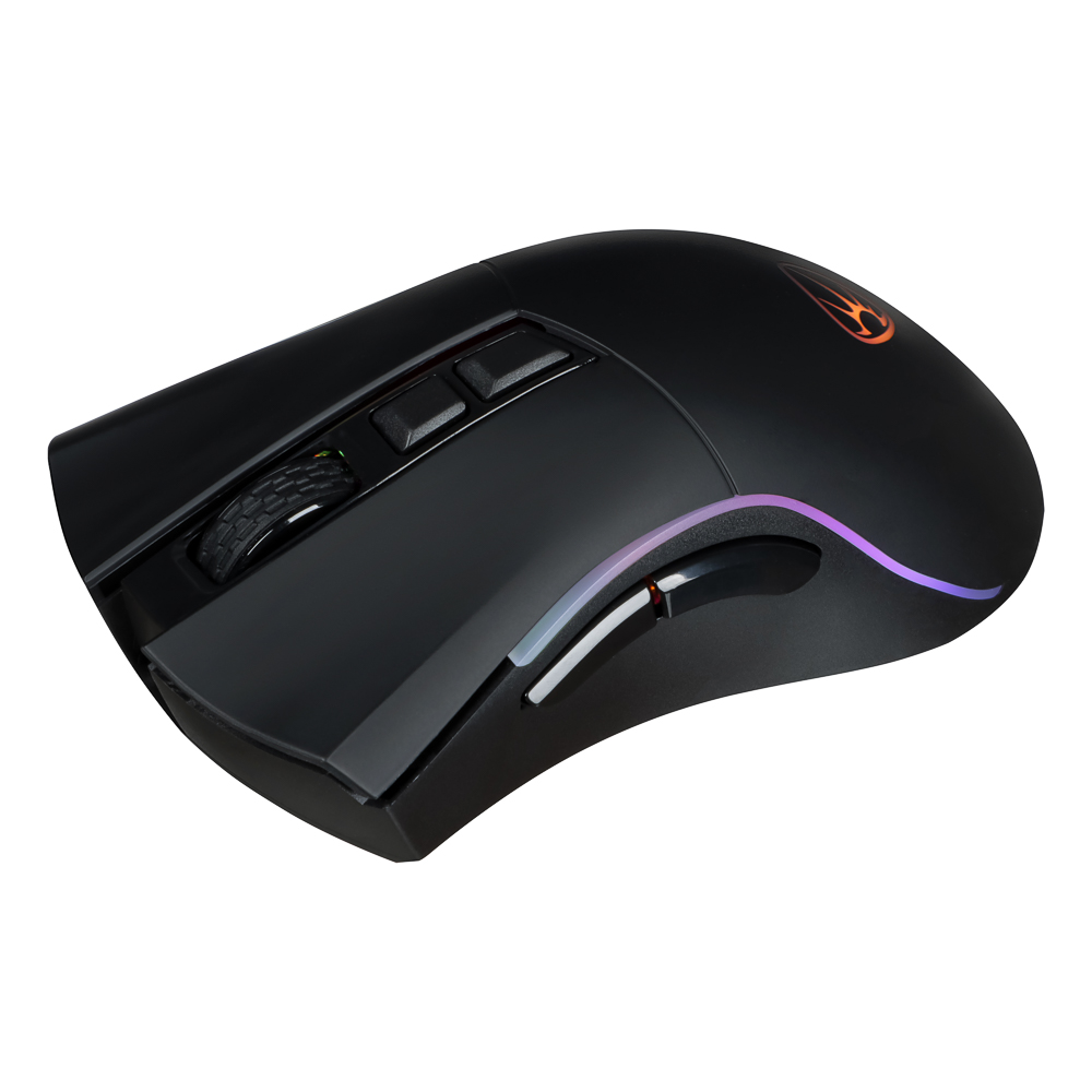 BY Игровая мышь беспроводная Rocket 2.4 ГГц, 10000dpi,7D,PMW3325,RGB,220см, арт.№ 405-063