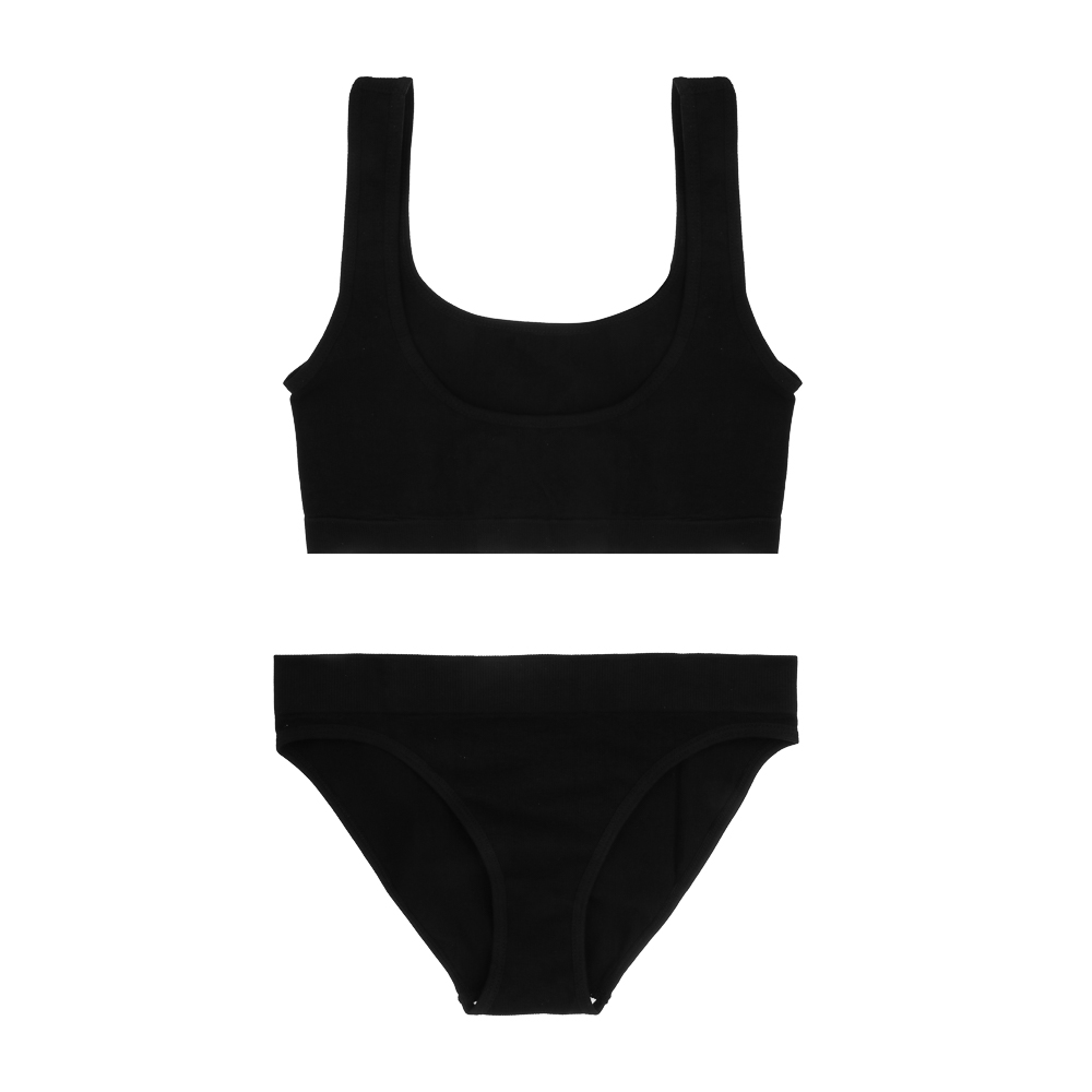 GALANTE Комплект:топ на широких лямках и трусы, р.42-44, 90%полиамид, 10%спандекс, черный, НБ25-18, арт.№ 331-378