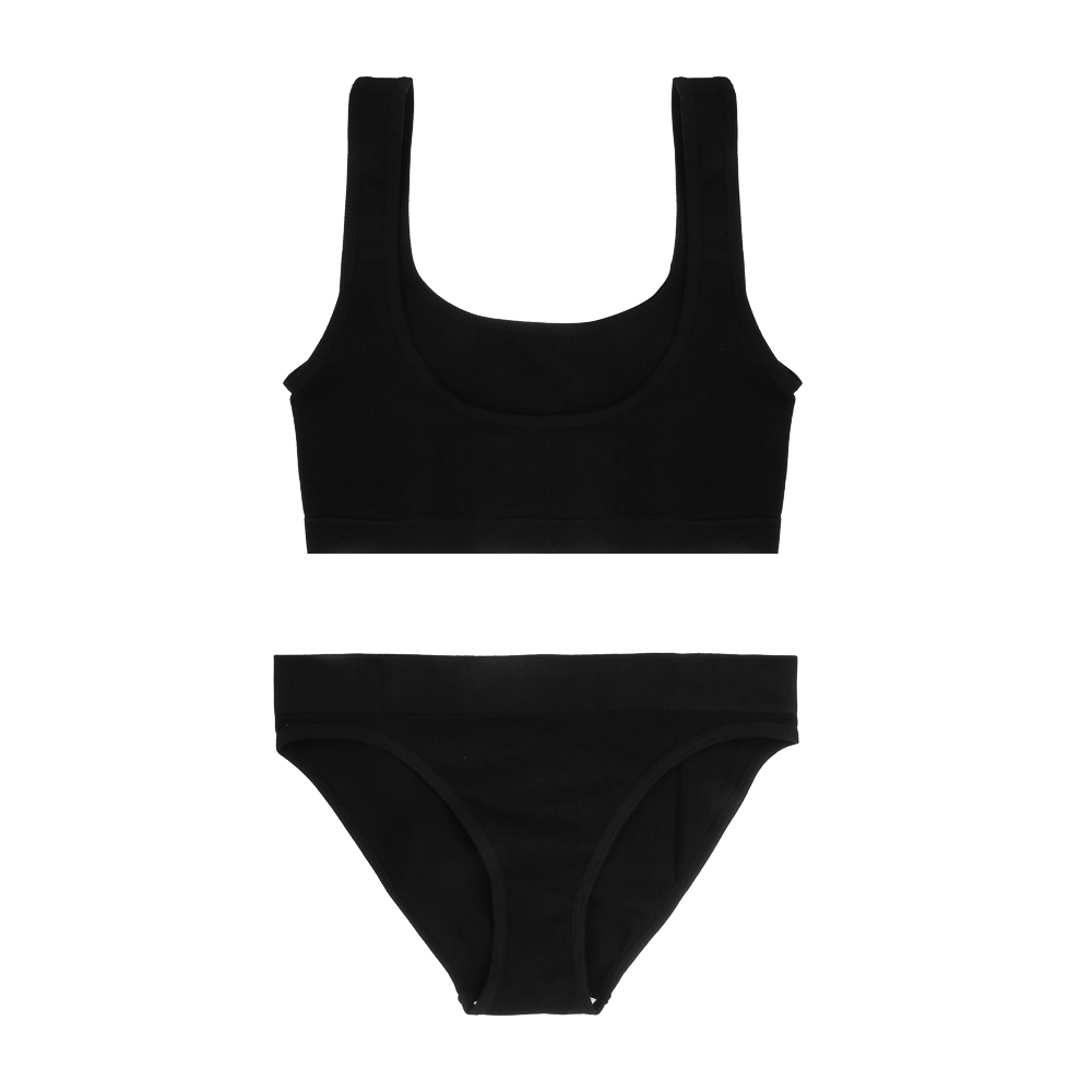 GALANTE Комплект:топ на широких лямках и трусы, р.46-48, 90%полиамид, 10%спандекс, черный, НБ25-18, арт.№ 331-379