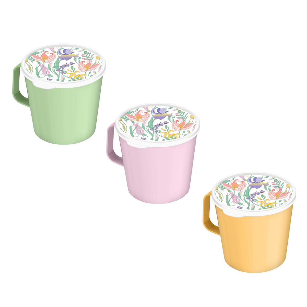 Ботаника Кружка с крышкой 750мл, пластик, арт.№ 861-563