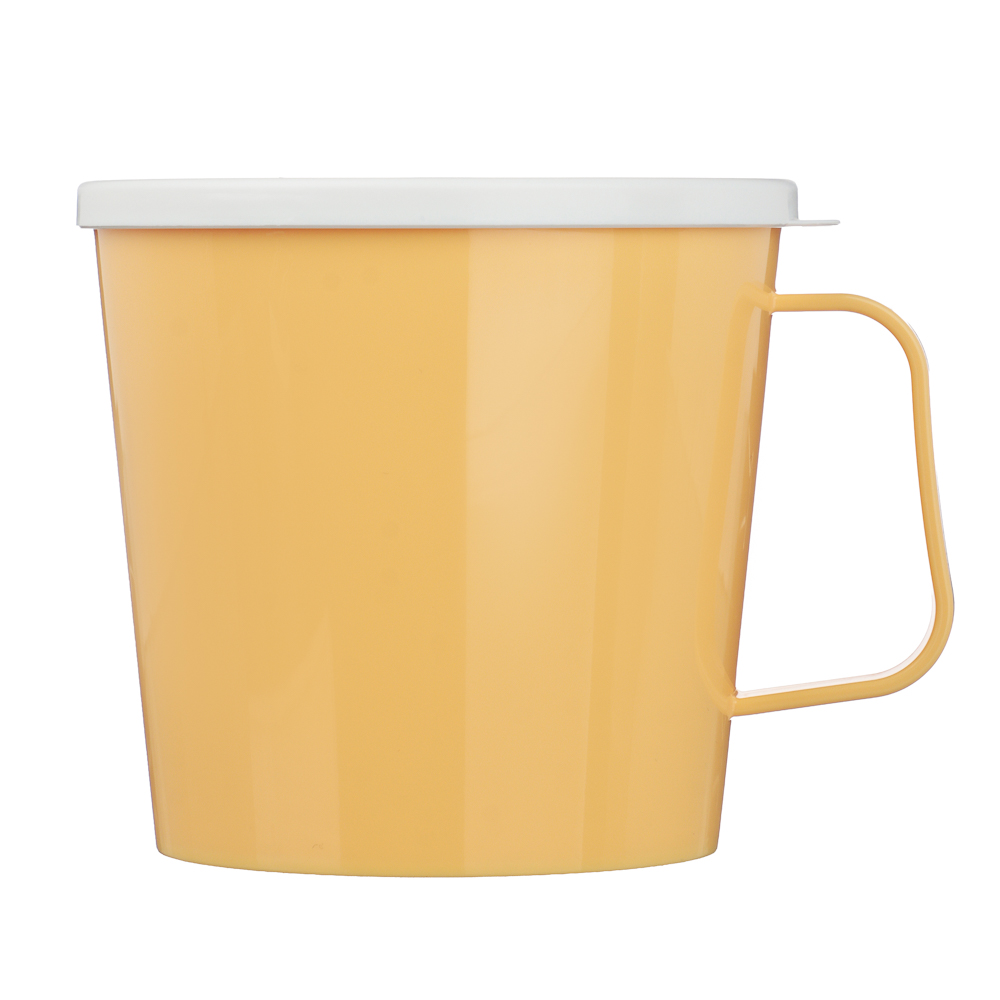 Ботаника Кружка с крышкой 750мл, пластик, 3 цвета, арт.№ 861-563