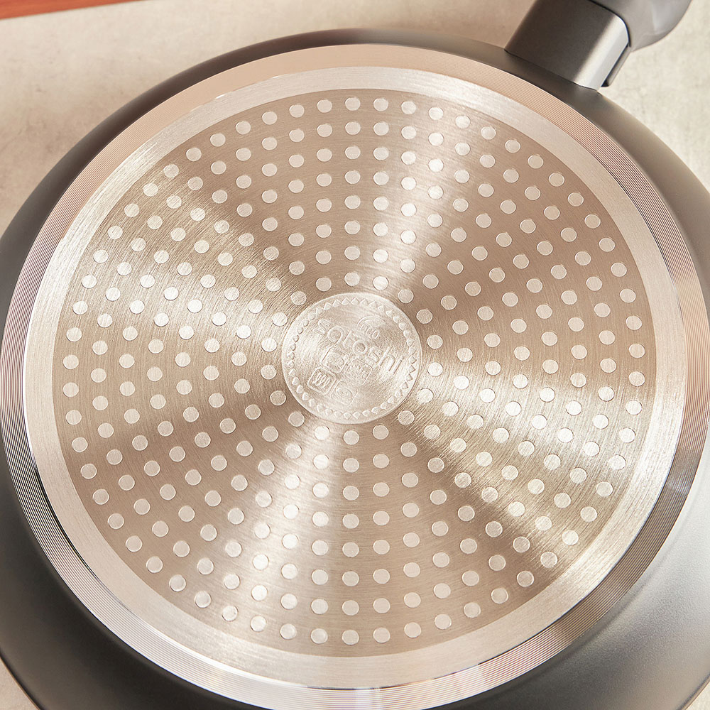 SATOSHI Стоун Сковорода литая d24см, антипригарное покрытие Мрамор, индукция, арт.№ 846-333