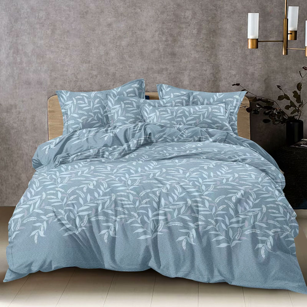 PROVANCE Нэви Комплект постельного белья 2 (4 предмета), микросатин, листья, арт.№ 421-374