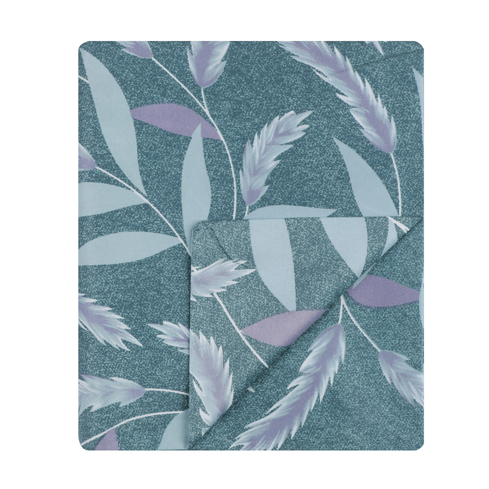 PROVANCE Нэви Комплект постельного белья евро (4 предмета), микросатин, листья, арт.№ 421-375