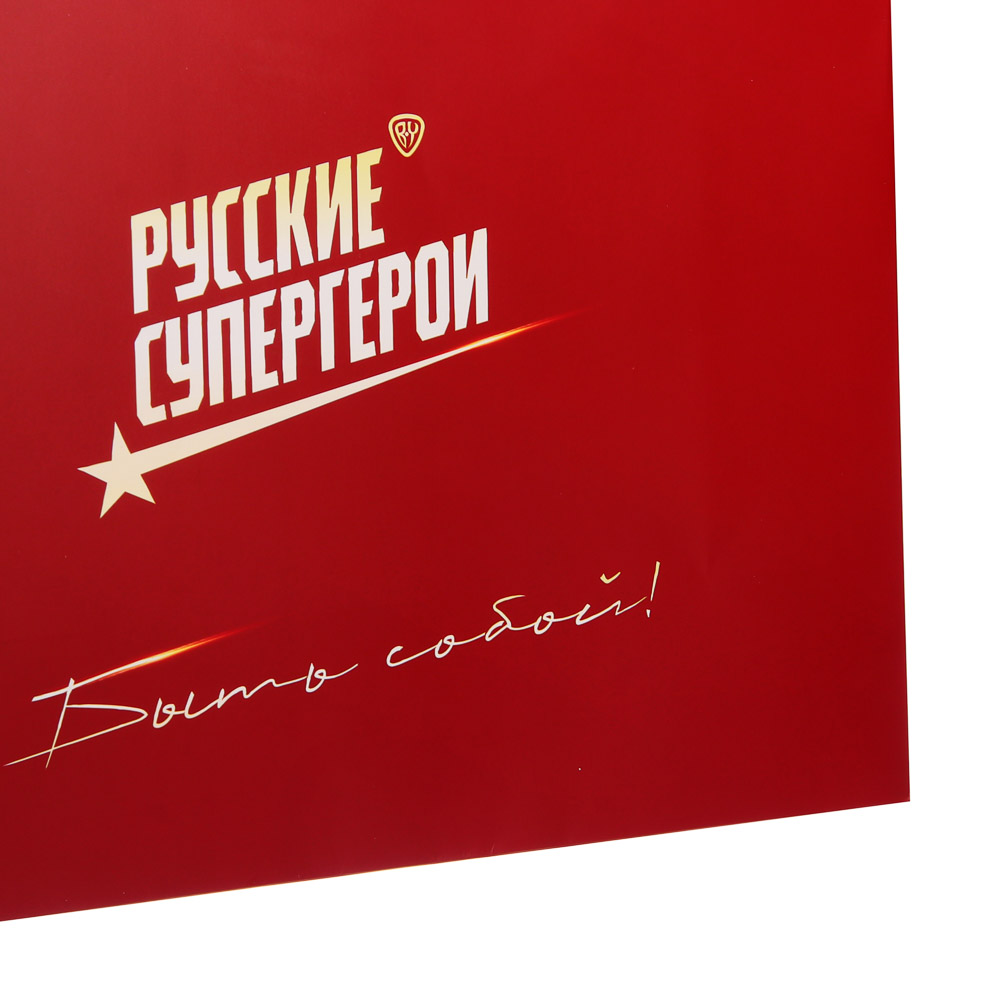 Пакет подарочный бумажный тм BY Русские Супергерои, 42x30x15 см, 16 +, арт.№ 507-524