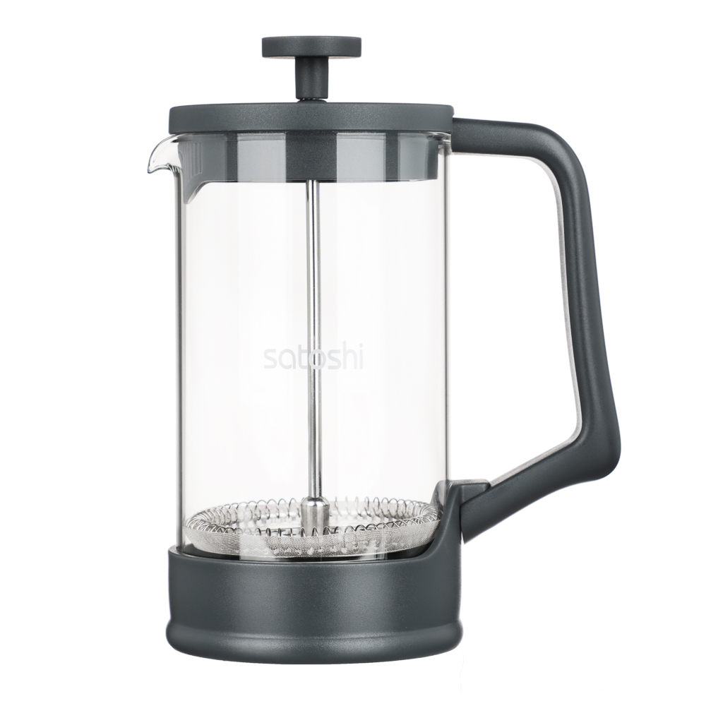 SATOSHI Фавьер серый Френч-пресс 600мл, жаропрочное стекло, арт.№ 850-250
