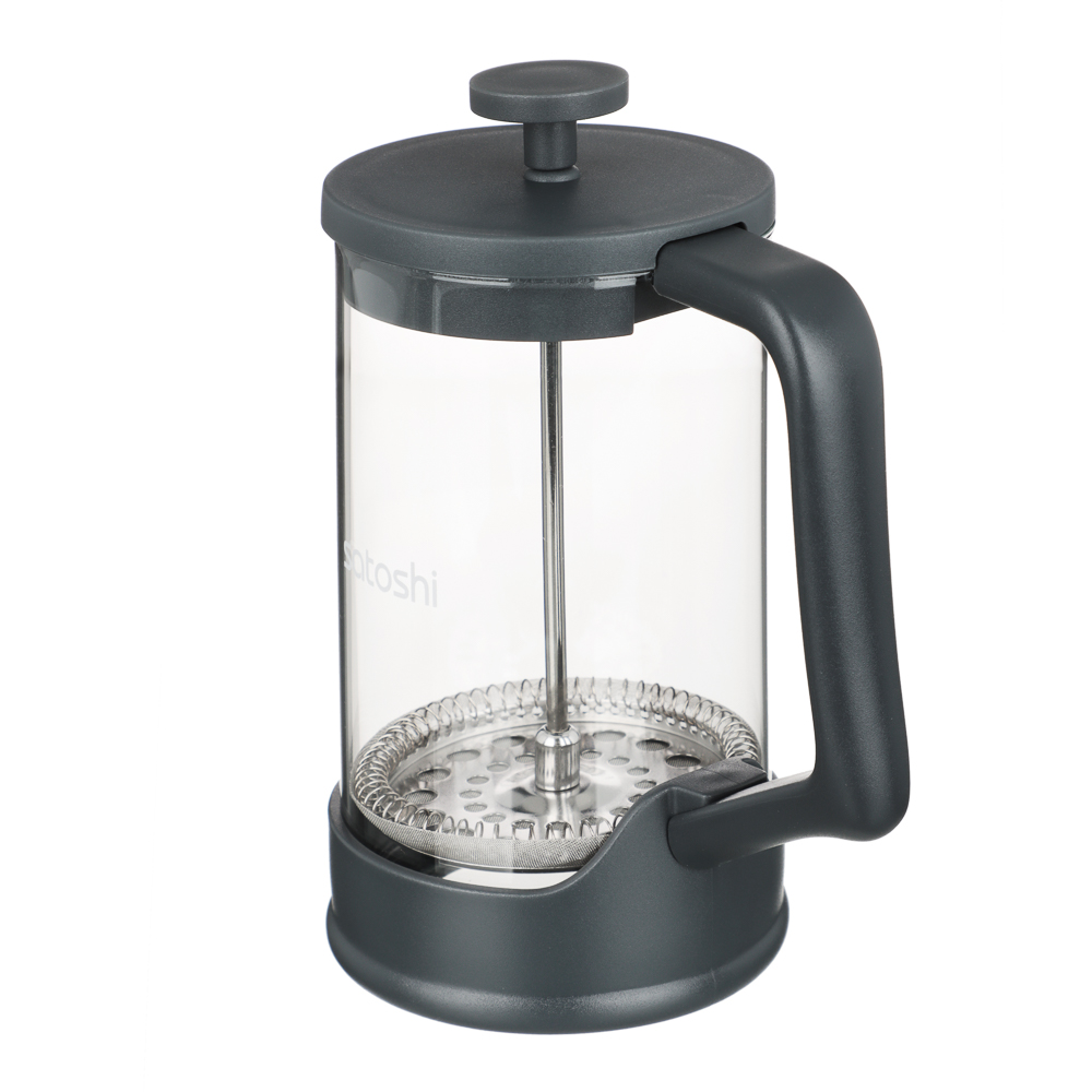 SATOSHI Фавьер серый Френч-пресс 600мл, жаропрочное стекло, арт.№ 850-250