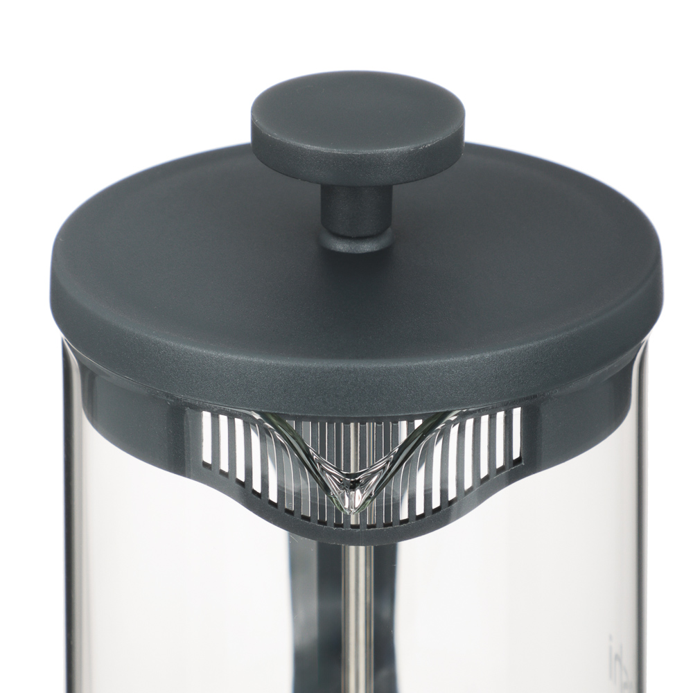 SATOSHI Фавьер серый Френч-пресс 600мл, жаропрочное стекло, арт.№ 850-250