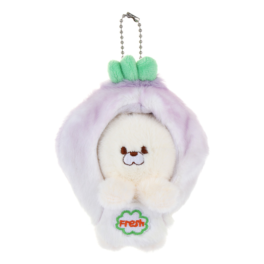 ИГРОЛЕНД Брелок мягкий "Зверёк и фрукт" с подвесом, 12 см, полиэстер, 6 видов, арт.№ 264-461