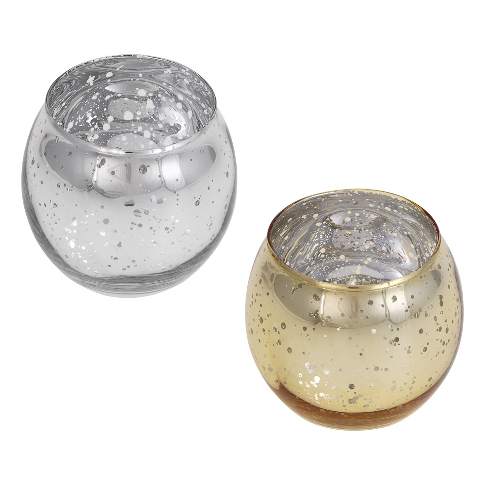 Подсвечник тм LADECOR стеклянный, 7,5x7,5x6,5 см, 2 цвета, арт.№ 477-262