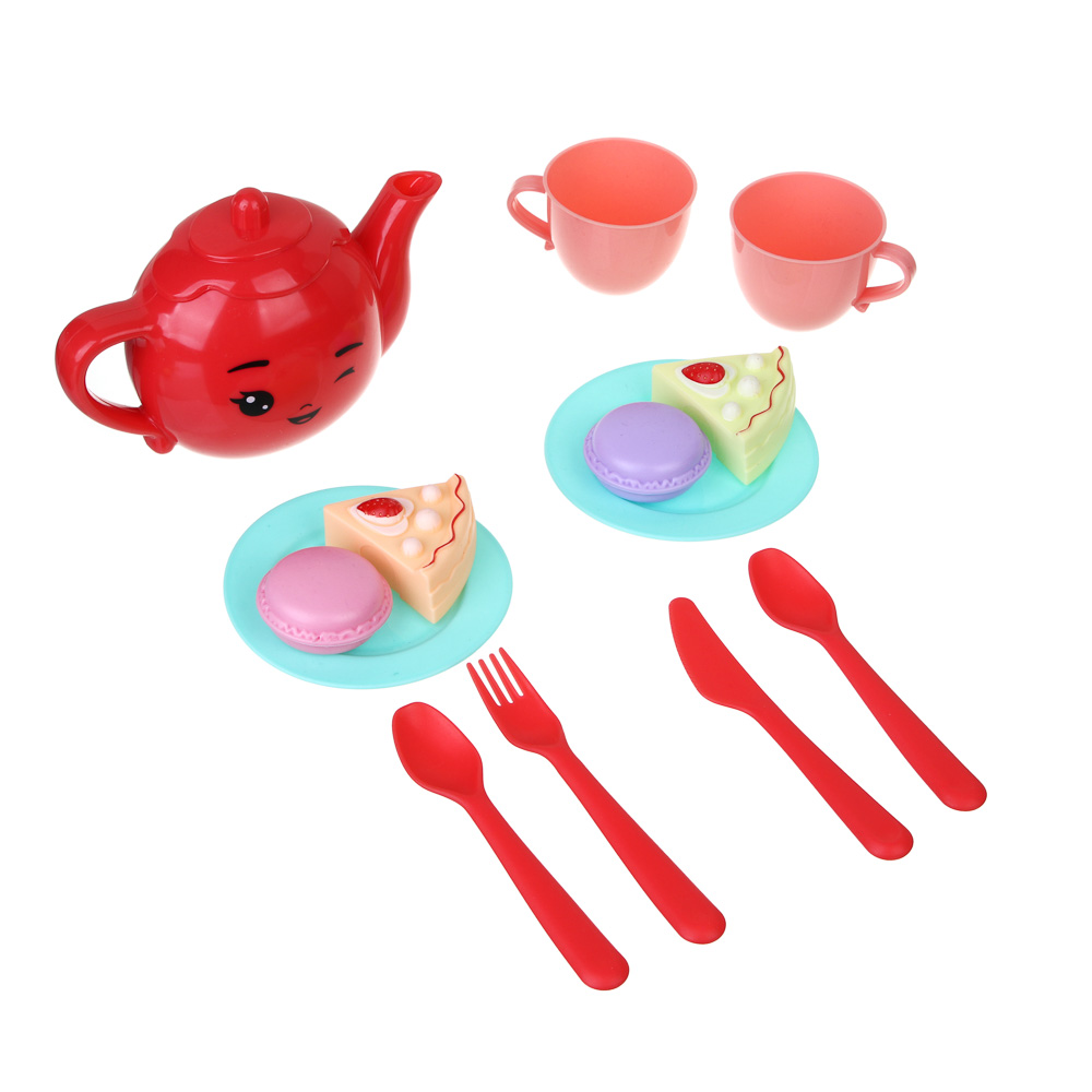 BY Набор игровой, посудка "Чаепитие c Русскими Супергероями", 14 пр., PP, 18х12х14 см, арт.№ 294-205