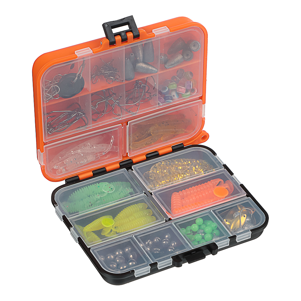 AZOR FISHING Набор оснасток для джиговой ловли в коробке, 205 предметов, арт.№ 145-208
