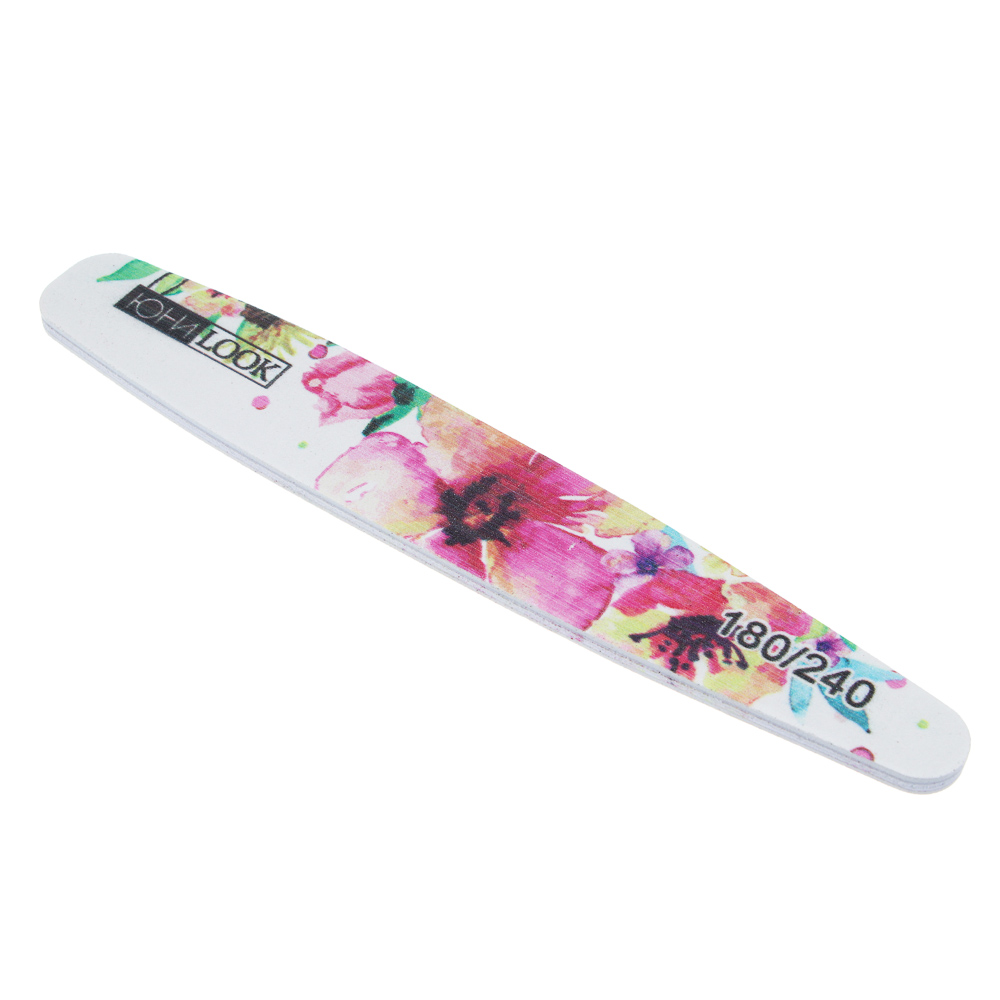 Пилка шлифовальная тм ЮL 2-х сторонняя, 180/240 грит, ЭВА, пластик, 17,8 см, 4 дизайна, арт.№ 305-458