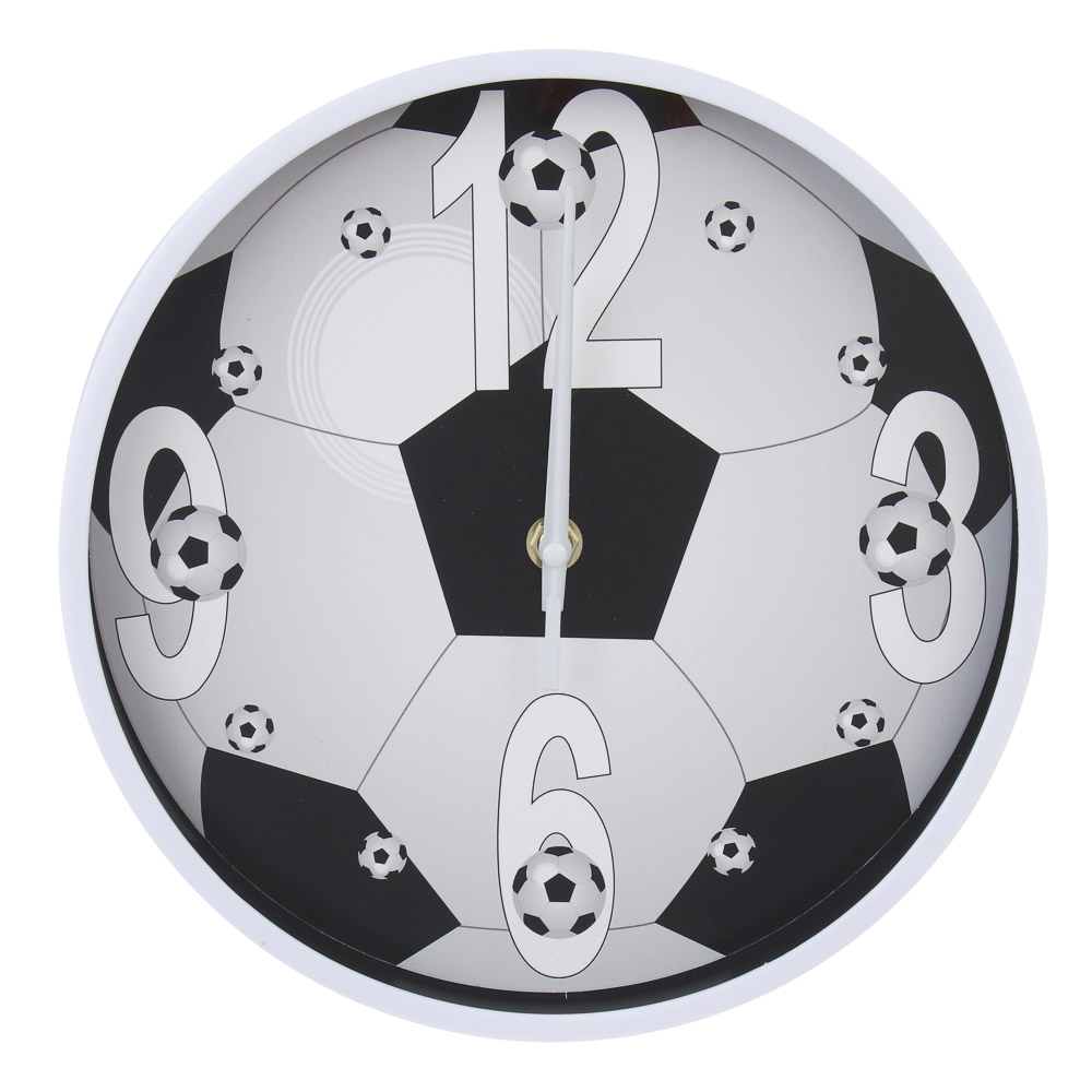 Часы настенные тм LADECOR CHRONO круглые, 24x24x4 см, пластик, стекло, 1хАА, арт.2, арт.№ 581-365