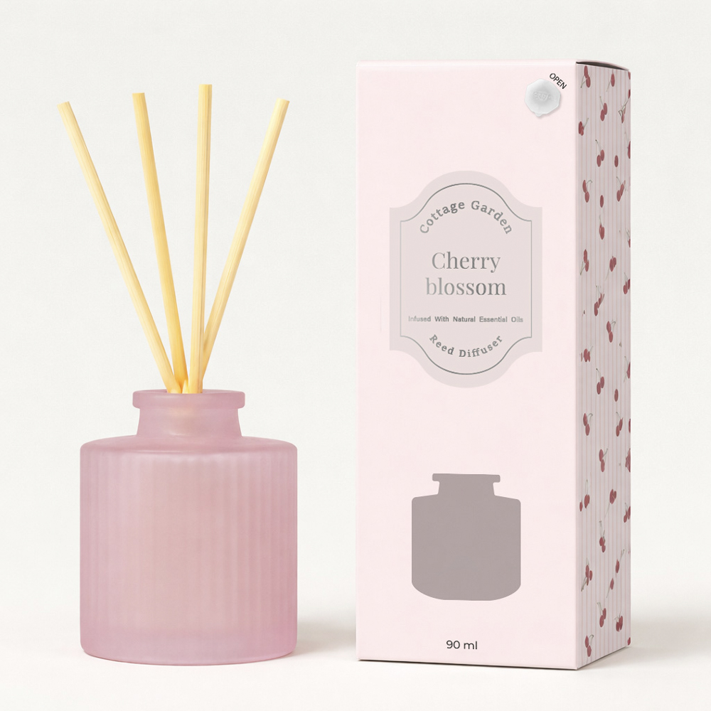 Ароматизатор диффузор тм NEW GALAXY Cottage garden 90 мл., Cherry Blossom, арт.№ 778-319