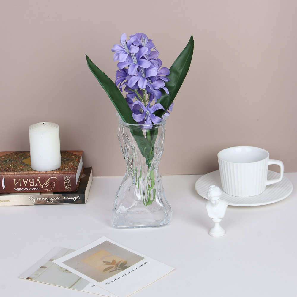 Ваза тм MILLIMI Мята, 16,5*9*7см, стекло, арт.№ 502-221